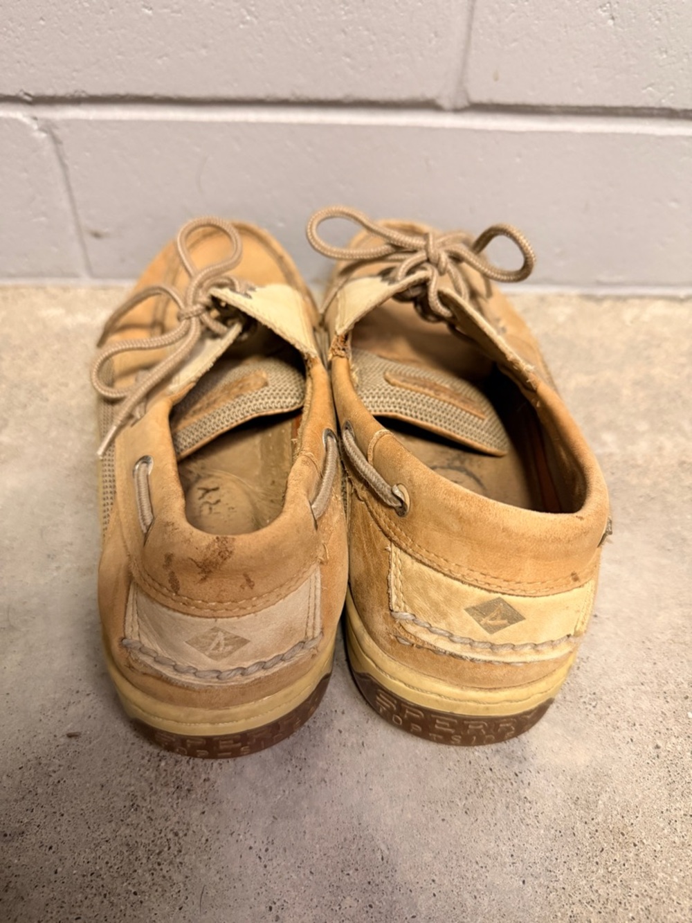 Sperry Men's Top Sider Tan Nubuck Boat Shoes - Picture 4 of 7